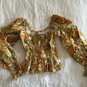 Faithfull the Brand Bohemian Paisley Print Women's Top
